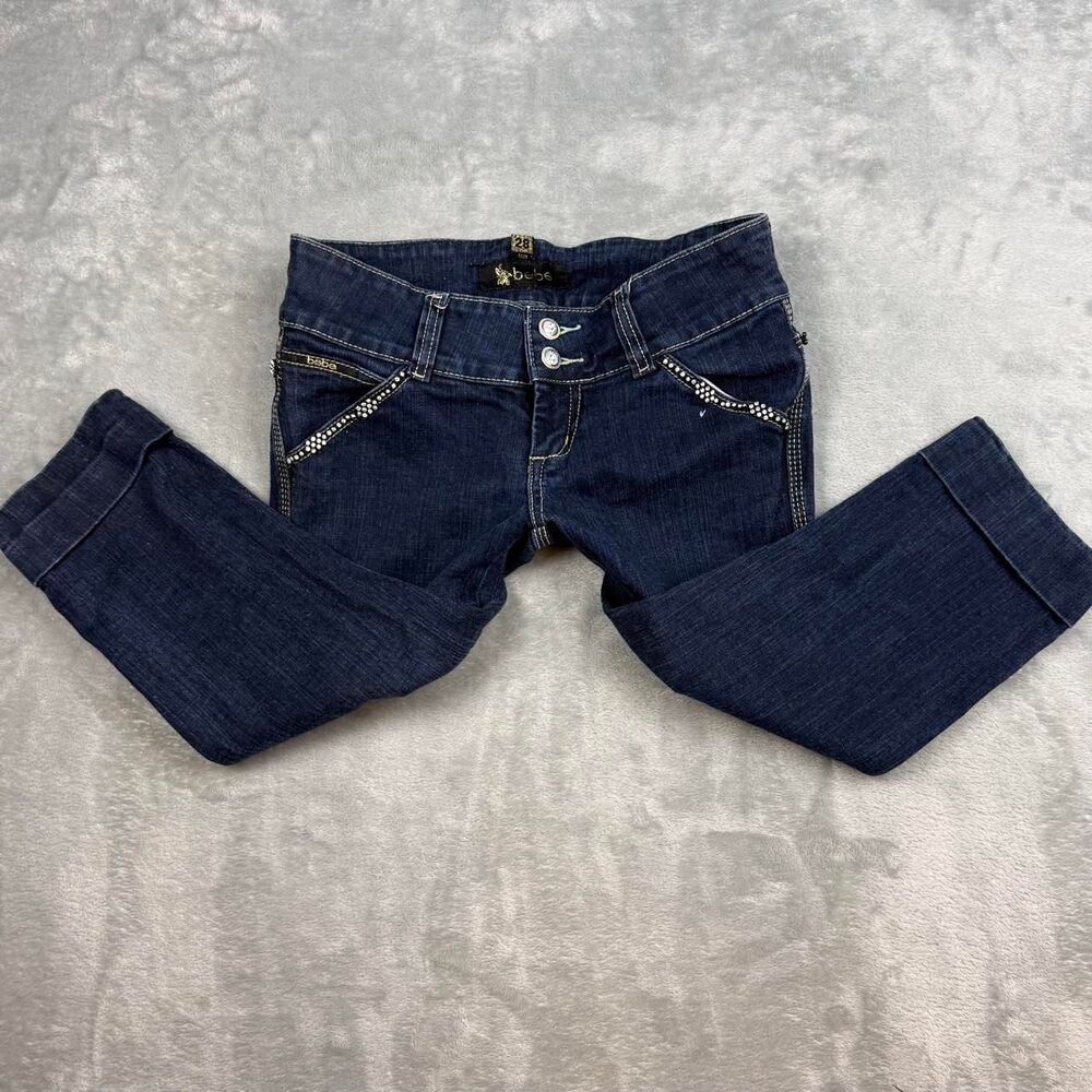 Bebe Women's Blue and Navy Jeans
